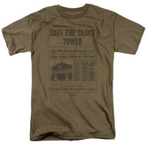Back To The Future Clock Tower Men's 18/1 Cotton Short-Sleeve T-Shirt